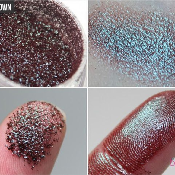 Last one! MAC rare BLUE BROWN Pigment NIB shimmer glitter powder - Picture 6 of 7